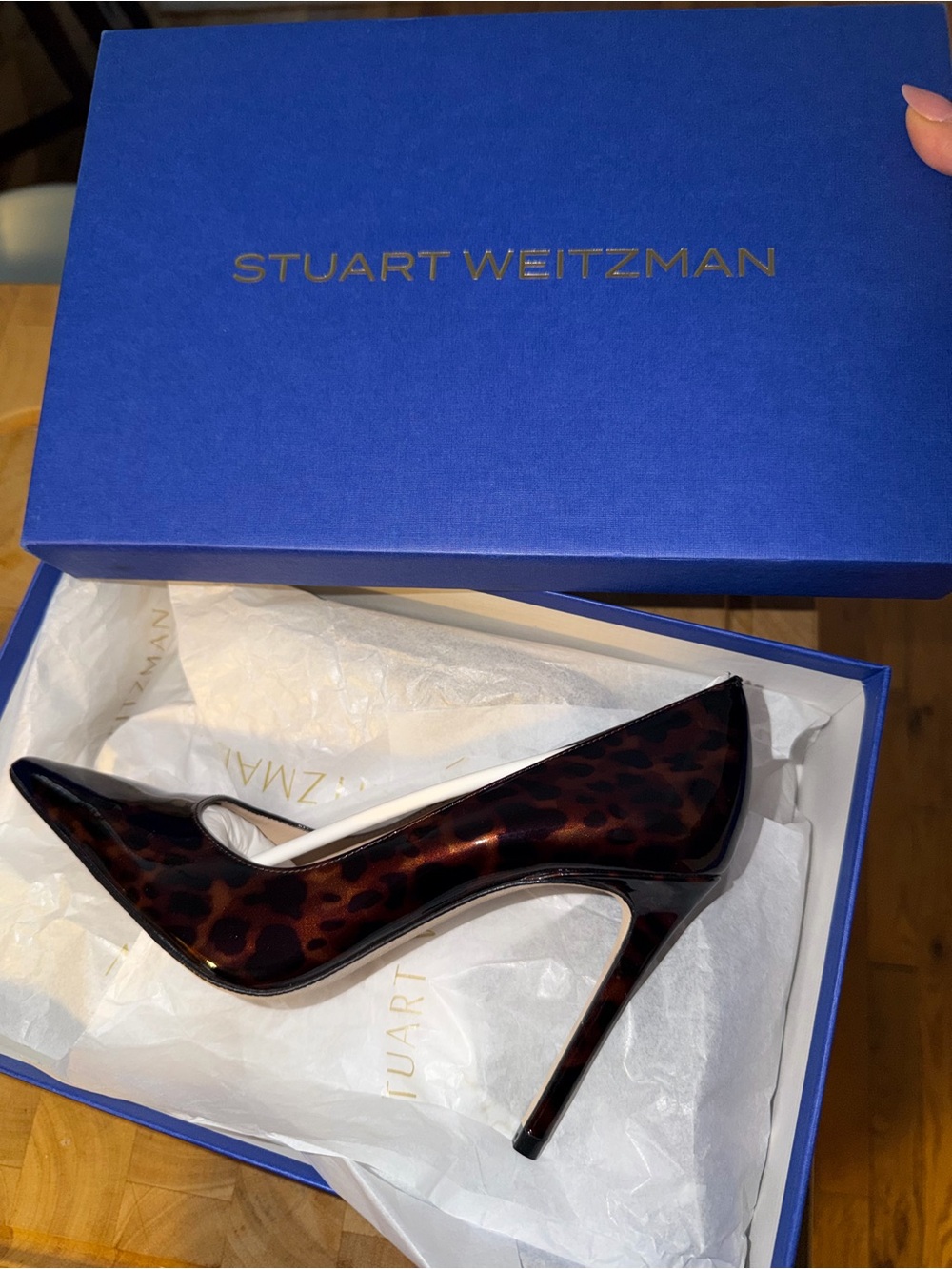 Stuart Weitzman Power 100 tortoise